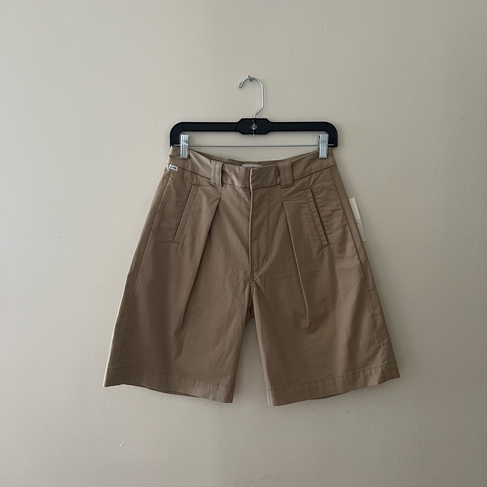 Citizens Of Humanity Khaki Flat Front Shorts